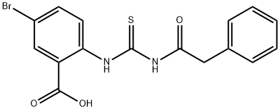 5-BROMO-2-[[[(PHENYLACETYL)AMINO]THIOXOMETHYL]AMINO]-BENZOIC ACID,532430-59-4,结构式