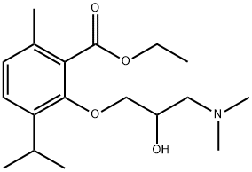 3-[2-Hydroxy-3-(dimethylamino)propoxy]-p-cymene-2-carboxylic acid ethyl ester,53251-81-3,结构式