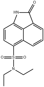 N,N-DIETHYL-2-OXO-1,2-DIHYDROBENZO[CD]INDOLE-6-SULFONAMIDE 化学構造式