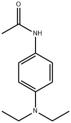 N-[4-(ジエチルアミノ)フェニル]アセトアミド 化学構造式