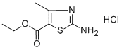 2-アミノ-4-メチルチアゾール-5-カルボン酸エチル塩酸塩 化学構造式
