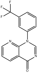1-[3-(Trifluoromethyl)phenyl]pyrido[2,3-d]pyrimidin-4(1H)-one 结构式