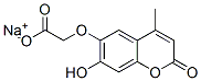 sodium [(7-hydroxy-4-methyl-2-oxo-2H-1-benzopyran-6-yl)oxy]acetate,53285-61-3,结构式