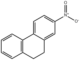2-ニトロ-9,10-ジヒドロフェナントレン 化学構造式