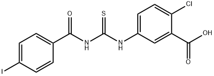 2-클로로-5-[[[(4-IODOBENZOYL)AMINO]THIOXOMETHYL]AMINO]-BENZOICACID