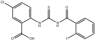 5-CHLORO-2-[[[(2-IODOBENZOYL)AMINO]THIOXOMETHYL]AMINO]-BENZOIC ACID,532942-87-3,结构式