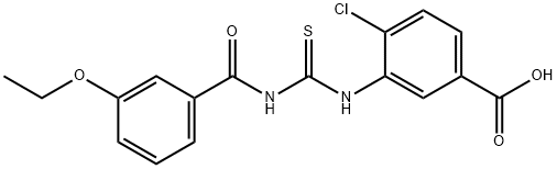 4-CHLORO-3-[[[(3-ETHOXYBENZOYL)AMINO]THIOXOMETHYL]AMINO]-BENZOIC ACID,532945-68-9,结构式
