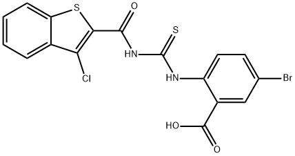 532951-23-8 5-BROMO-2-[[[[(3-CHLOROBENZO[B]THIEN-2-YL)CARBONYL]AMINO]THIOXOMETHYL]AMINO]-BENZOIC ACID