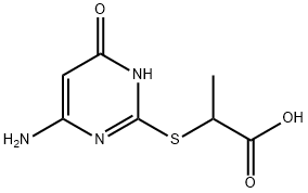 2-[(6-AMINO-4-OXO-1,4-DIHYDROPYRIMIDIN-2-YL)THIO]PROPANOIC ACID,532954-30-6,结构式