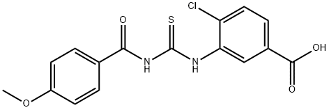 4-클로로-3-[[[(4-METHOXYBENZOYL)AMINO]THIOXOMETHYL]AMINO]-BENZOICACID