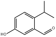 Benzaldehyde, 5-hydroxy-2-(1-methylethyl)- (9CI) Struktur