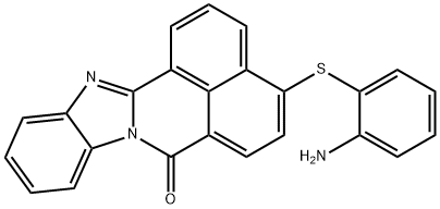 4-(o-Aminophenylthio)-7H-benzimidazo[2,1-a]benz[de]isoquinolin-7-one,53304-40-8,结构式