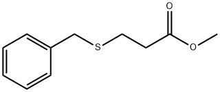 3-(ベンジルチオ)プロピオン酸メチル 化学構造式