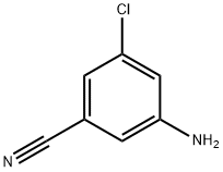 3-氨基-5-氯苯腈 结构式