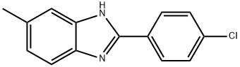 2-(4-CHLOROPHENYL)-5-METHYL-1H-BENZO[D]IMIDAZOLE Structure