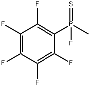 Methyl(pentafluorophenyl)fluorophosphine sulfide 结构式