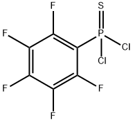 ペンタフルオロフェニルジクロロホスフィンスルフィド 化学構造式