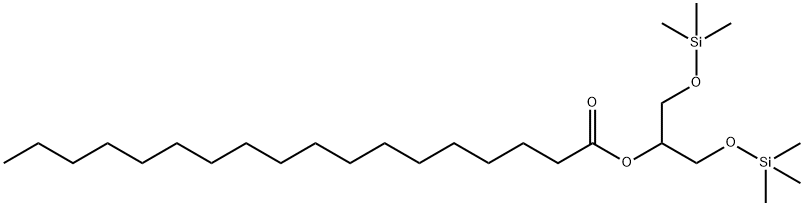 Octadecanoic acid 2-trimethylsilyloxy-1-[(trimethylsilyloxy)methyl]ethyl ester,53336-13-3,结构式