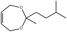 4,7-二氢-2-异戊基-2-甲基-1,3-二氧杂卓, 53338-05-9, 结构式