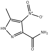 5-METHYL-4-NITRO-1H-PYRAZOLE-3-CARBOXAMIDE Struktur