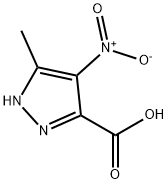 5-メチル-4-ニトロ-1H-ピラゾール-3-カルボン酸 化学構造式