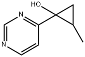 Cyclopropanol, 2-methyl-1-(4-pyrimidinyl)- (9CI) Structure