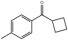 环丁基(4-甲基苯基)甲酮 结构式