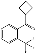 シクロブチル2-トリフルオロメチルフェニルケトン 化学構造式