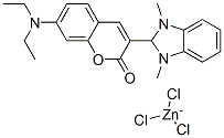 2-[7-(diethylamino)-2-oxo-2H-1-benzopyran-3-yl]-1,3-dimethyl-1H-benzimidazole trichlorozincate|