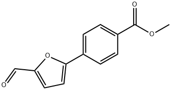 4-(5-ホルミルフラン-2-イル)安息香酸メチル 化学構造式