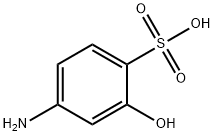 4-アミノ-2-ヒドロキシベンゼンスルホン酸 化学構造式