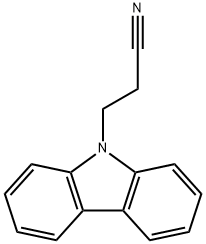 咔唑-9-丙腈, 5337-01-9, 结构式