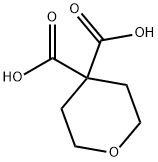 tetrahydropyran-4,4-dicarboxylic acid Struktur