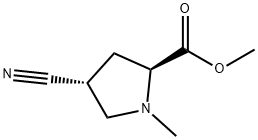 Proline, 4-cyano-1-methyl-, methyl ester, trans- (9CI)|