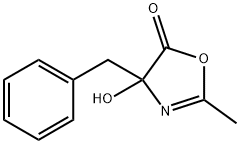 5(4H)-Oxazolone,  4-hydroxy-2-methyl-4-(phenylmethyl)- Structure