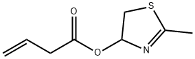 3-Butenoicacid,4,5-dihydro-2-methyl-4-thiazolylester(9CI) Structure