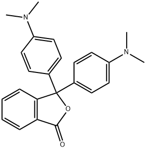 3,3-BIS(4-(DIMETHYLAMINO)PHENYL)PHTHALIDE,5339-80-0,结构式