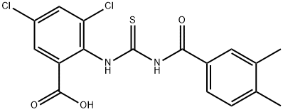 533921-40-3 3,5-DICHLORO-2-[[[(3,4-DIMETHYLBENZOYL)AMINO]THIOXOMETHYL]AMINO]-BENZOIC ACID