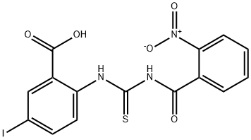 5-IODO-2-[[[(2-NITROBENZOYL)AMINO]THIOXOMETHYL]AMINO]-BENZOIC ACID,533921-49-2,结构式