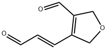 3-Furancarboxaldehyde, 2,5-dihydro-4-[(1E)-3-oxo-1-propenyl]- (9CI) Struktur
