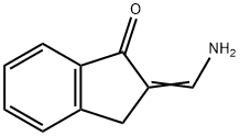 2-(アミノメチレン)インダン-1-オン 化学構造式