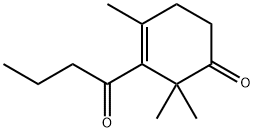 2,2,4-Trimethyl-3-(1-oxobutyl)-3-cyclohexen-1-one,53398-13-3,结构式