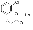 Sodium 2-(3-chlorophenoxy)propanoate 化学構造式