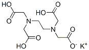 potassium trihydrogen ethylenediaminetetraacetate Structure