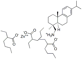 Zinc dehydroabietylammonium 2-ethylhexanoate Struktur