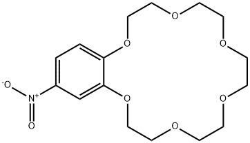4'-ニトロベンゾ-18-クラウン 6-エーテル 化学構造式