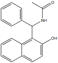 N-[(2-hydroxynaphthalen-1-yl)-phenyl-methyl]acetamide Structure
