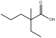 2-エチル-2-メチルペンタン酸 化学構造式