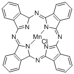 酞菁氯化锰(III) 结构式