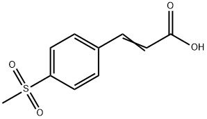 3-[4-(メチルスルホニル)フェニル]-(2E)-プロペン酸 化学構造式